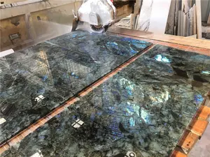 Đá Hoa Cương Xanh Tự Nhiên Chất Lượng Tuyệt Vời Đá Lemurian Xanh Labradorite Xanh Cho Gạch Lát Sàn Tường