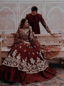 Nuevo impresionante vestido Anarkali Lehenga para novias 2022 adornado con Heavy Dupatta Dabka Zari trabajo en algodón de seda para bodas - Product Image 2