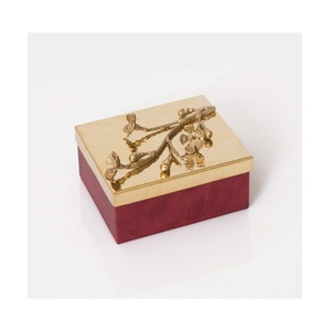 Atractivo diseño latón dulce caja hecha a mano tamaño personalizado boda dulce fechas caja para superventas - Product Image 1