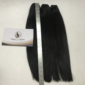 Cheveux humains vierges de style vietnamien Double Drawn, lot de mèches naturelles de qualité supérieure, vente en gros, cuticules - Product Image 1