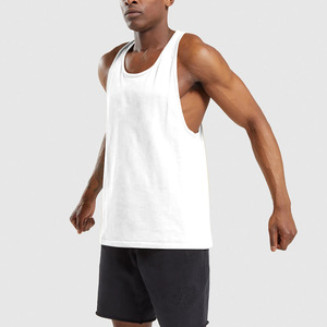 Customized Plain stretch fitness Wear light blue color tank <b>top</b> For Men/boy Summer Collection pure cotton fabric. - Product Image 6