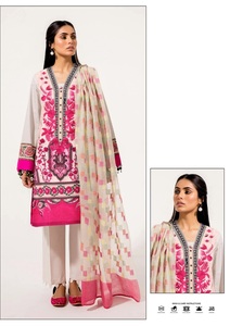 Salwar Kameez pour femmes en coton de qualité supérieure, en mousseline de soie, pour mariage, fête, collection Eid, design tendance, WS INTERNATIONAL - Product Image 4