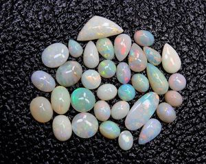 Cabochon d'opale australienne naturelle Pierre précieuse de qualité rare en forme de mélange de pierres précieuses en vrac - Product Image 2