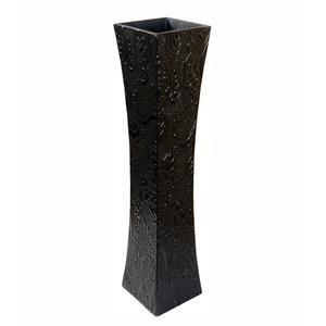 Vase à fleurs en bois de couleur noire pour la décoration de la maison designer vase à fleurs en bois de manguier mdf pour les idées décoratives de mariage - Product Image 1