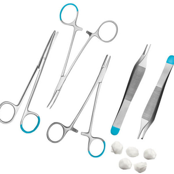 5-Piece Student Suture Practice Kit - Surgical Instruments Set For Medical Training (DS-690)