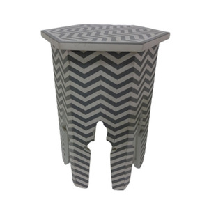 <b>Coffee</b> <b>Table</b> in MOP <b>Coffee</b> <b>Table</b> Modern Hot Selling in Standard Size With Zebra Design in Sky Blue & <b>White</b> - Product Image 2