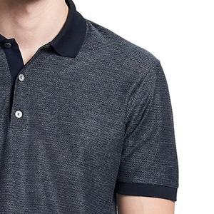 เสื้อโปโลสีเทาเข้มสำหรับผู้ชาย/เด็กชาย ผลิตตามสั่ง OEM รุ่นใหม่ล่าสุด ผ้าฝ้าย 100% คุณภาพสูงแบบ Pique ตามความต้องการของลูกค้า - Product Image 6