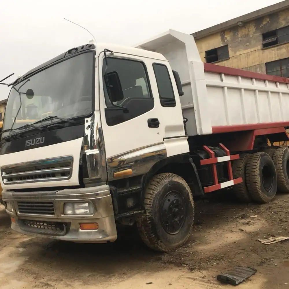 אספקת יפן משמש isuzuu dump משאית למכירה, זול מחיר משמש isuzuu 6x4 יפן isuzuu dump משאית