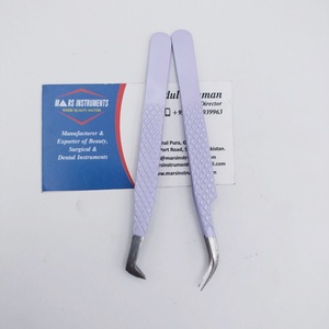Pinzas de pestañas profesionales de alta calidad con punta puntiaguda de volumen de etiqueta privada de acero inoxidable sostenible - Product Image 3