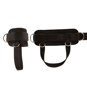 Geo Brother Co – Sangle de cheville réglable à double anneau en D pour musculation, accessoires de sport et de fitness personnalisés avec logo, pour entraînement des jambes - Product Image 4