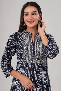 Fantaisie dernière indienne Kurti Plazzo avec Duppata veste indienne longue Duppata fabricant de gros Lndian Kurti Surat mode Alphanumero - Product Image 6