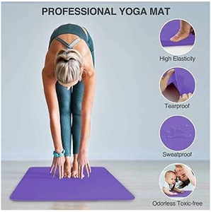 Tapis de gymnastique écologique pliable, mm, tapis de yoga personnalisé, antidérapant, pour l'entraînement - Product Image 4