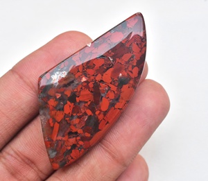 ¡Raro! Cabujones de jaspe rojo Natural, gemas sueltas de jaspe australiano, gemas semipreciosas - Product Image 4