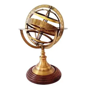 उच्च गुणवत्ता समुद्री समुद्री डिजाइन Armillary पीतल समुद्री क्षेत्र धातु ग्लोब क्षेत्र घर की सजावट के लिए