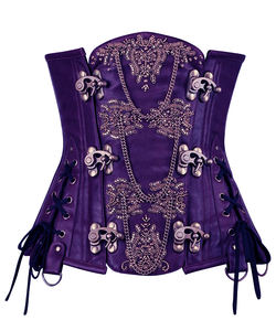 <b>Corsets</b> Shapewear Brocade Lingerie Overbust <b>Corset</b> Top Sexy Plus Size Women Vintage Breathable Eco-Friendly Premium <b>Leather</b> - Product Image 4