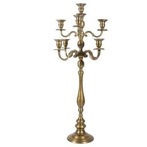 Bougeoirs autoportants personnalisés en métal poli, accessoires de décoration de mariage, chandelier - Product Image 5