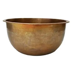 锤打金属纯铜碗2022时尚装饰铜Spa碗金属黄铜和铜Spa碗