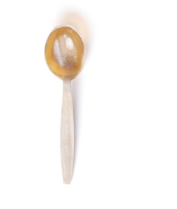 Cuillère en corne de buffle pour la couleur naturelle de la corne noire et blanche et le produit Offre Spéciale et la cuillère à soupe - Product Image 2