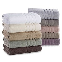 Serviette de bain tissée à broderie de luxe pour hôtel 70x140cm 100% coton biologique certifié GOTS serviette absorbante de plage à séchage rapide