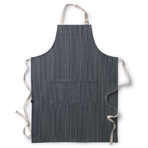 Tabliers de cuisine personnalisés de couleur noire avec Logo, pois en coton biologique 100% d'excellente qualité - Product Image 1