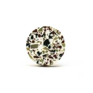 Perilla de gabinete de piedra redonda de calidad superior moderna verde y gris para cocina dormitorio tocador y cajón decoración del hogar - Product Image 4