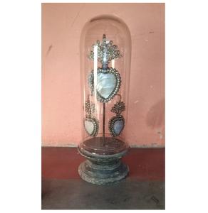 Miniature Crown in <b>Glass</b> Dome Cloche Display for Home <b>Decor</b> - Product Image 6