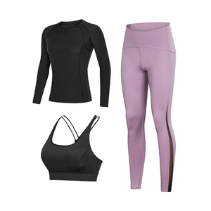 Soutien-gorge et culotte de Yoga pour femmes, vêtements de sport, pour entrainement, Gym et Fitness, ensemble de 2 pièces, sans couture, 2022 - Product Image 5