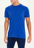 T-shirts en coton biologique 100% coton/fibre de bambou, logo personnalisé, manches courtes, vente en gros