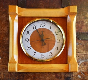 Soviet Wooden Wall Clock - Product Image 1