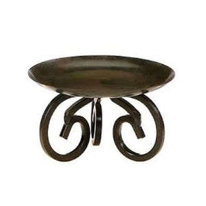 Soporte de vela de Metal, venta al por mayor, portavelas de lujo, forma redonda, vajilla, con chimenea de vidrio, novedad - Product Image 4