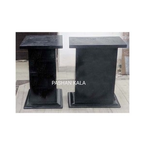 Table à manger en marbre noir - Product Image 1