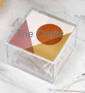 Boîte à bonbons en acrylique de conception merveilleuse avec couvercle forme carrée servant une boîte à bonbons au chocolat aux prix les plus bas - Product Image 2