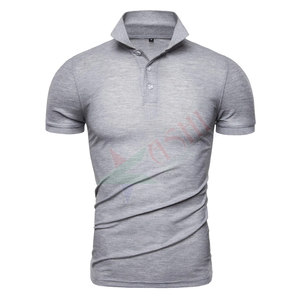 เสื้อยืดโปโลแขนสั้นสำหรับผู้ชาย,เสื้อโปโลสำหรับใส่ออกกำลังกายทำจากผ้าฝ้าย - Product Image 5