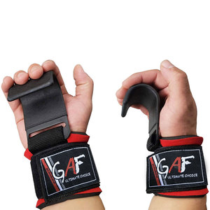 GAF Fitness gancho de levantamiento de pesas gimnasio Fitness levantamiento de pesas agarre de entrenamiento correas ganchos de soporte de muñeca para hombres y mujeres - Product Image 6