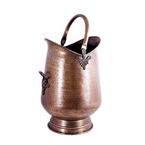 Coal Bucket Brass Helmet Shape Iron Heavy Duty Fireplace <b>Tool</b> Accessories Metal Iron Coal Bucket - Product Image 4