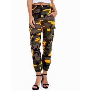 2023กางเกงคาร์โก้ทรงสลิมฟิตสำหรับผู้ชายและผู้หญิงสไตล์ลายพรางมีกระเป๋าหลายกระเป๋าแฟชั่นใหม่ยอดนิยม - Product Image 6