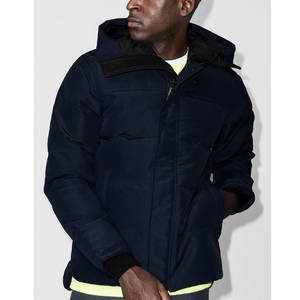 Chaqueta acolchada de invierno con capucha para hombre, abrigo de burbujas cálido de lana, ropa de abrigo para clima frío - Product Image 1