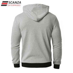 Sudadera con capucha básica de algodón con logotipo personalizado de alta calidad para hombre, mezcla de algodón 100%, elementos esenciales de invierno de algodón para bricolaje OEM - Product Image 4