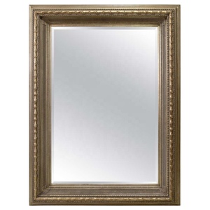 Traditional Framed Wall <b>Mirror</b> with Wood Frame and Decorative <b>Gold</b> Finish - Product Image 1