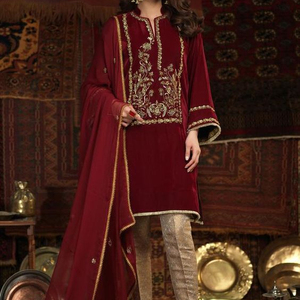 LATEST--DESIGNER-ELEGANT-ON-EMBROIDERY KAMEEZ, élégant PANT--DRESS avec belle main ZARDOZI travail --- pour la fête/quotidien BASE = 2021 - Product Image 1