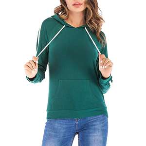 Venta al por mayor Plain Hoodie Crew Neck Women's Pullover Moda Mujer Sudadera Casual Anti-pilling transpirable sudaderas con capucha para mujer - Product Image 1