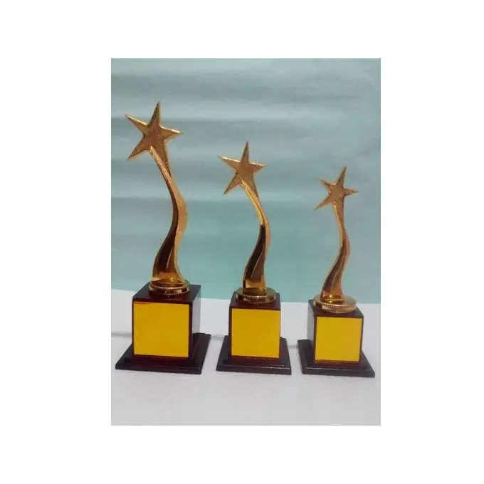 Trofeo del premio della stella di alluminio del progettista su misura moderno unico classico elegante fatto a mano decorativo per lo sport