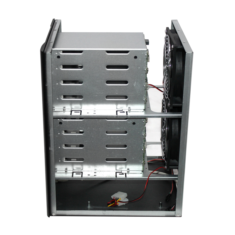 自作NASケース 8ベイ ストレージサーバー向け N8 8ベイNASサーバーケース - ミニITX, ホットスワップ対応, MicroATX