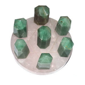 7 Aventurine verte Point Star David Base En Cristal - Product Image 6