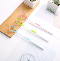 Grattoir à langue portable en plastique certifié CE, emballage en boîte couleur, logo personnalisé, impression sérigraphique, modèle TC-M5 pour