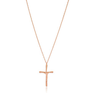New Trendy Silver Cross Charm Pendentif Turc Gros 925 Argent Turc Artisanat Bijoux - Product Image 1