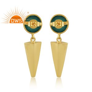 Pendiente colgante de piedras preciosas de ónix verde Natural de Plata de Ley 925 para mujer, joyería para mujer, regalo para ella - Product Image 5