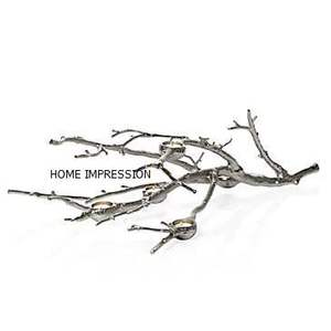 Candelabro de Metal Antiguo para Mesa, Portavelas Decorativo con Diseño de Chip y Dip, Novedad - Product Image 2