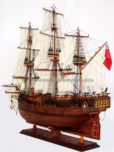 Modèle de bateau à voile en bois HMS / HM BARK ENDEAVOUR - Modèle artisanal - Product Image 6