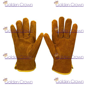 Guantes de trabajo de cuero para jardín, trabajo pesado de seguridad - Product Image 3